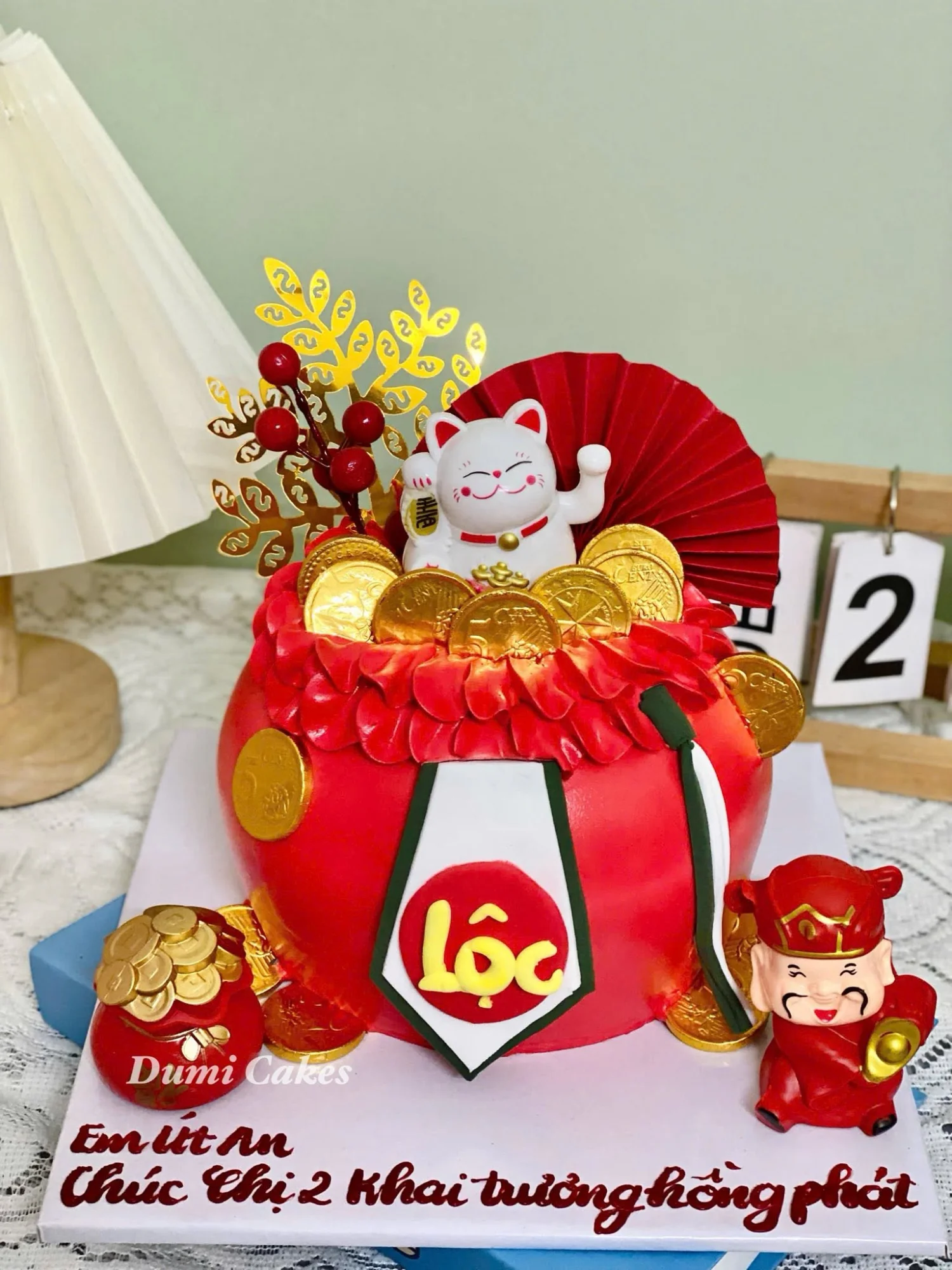 Bánh Kem Thần Tài May Mắn