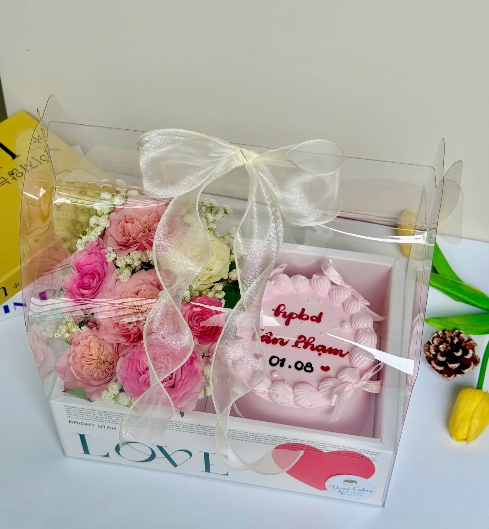 Set Bánh Kem và Hoa 1