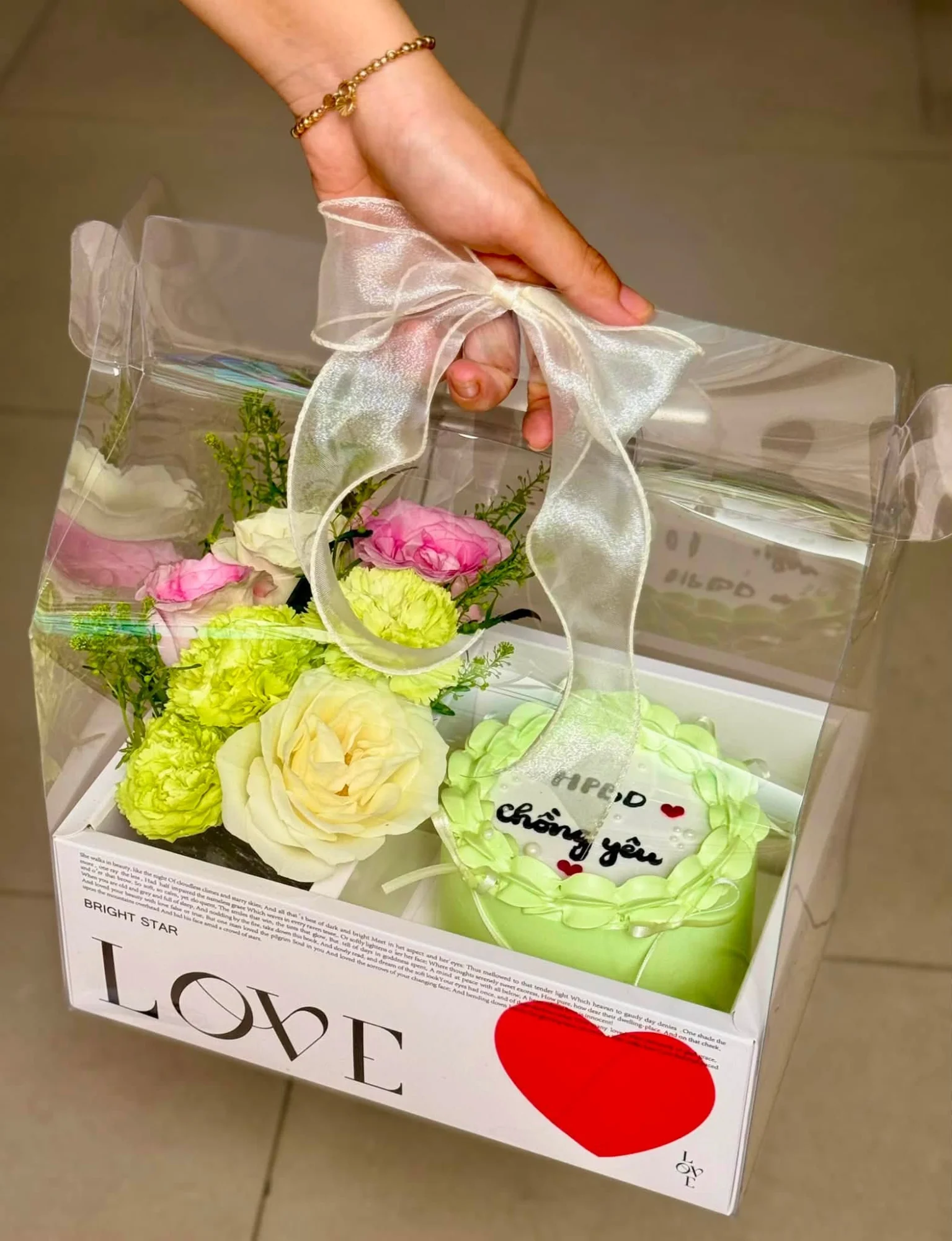 Set Bánh Kem và Hoa 5
